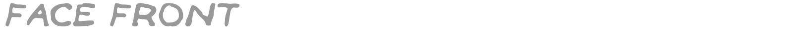 Face Front font preview